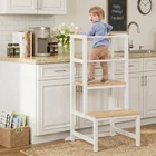Toddler Kitchen Step Stool, Adjustable Height With Safety Rail New. Price: $50.99.