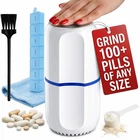Electric Pill Crusher Grinder - Fine Powder Electronic 2 Piece Set, White New. Price: $42.79.