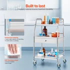 Vevor 3-LAYER Stainless Steel Utility Rolling Cart Medical Service New. Price: $131.99.