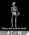 Play Walk The Plank Bottle Pirate Caribbean Skull Sword Skeleton Bones T-shirt 5 New. Price: $20.95.