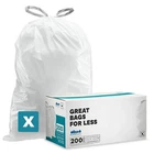 Plasticplace Custom Fit Trash Bags, Compatible 200 Count (pack Of 1), White New. Price: $100.98.