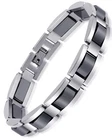 Feraco Mens Magnetic Bracelets, Classic Balck Titanium Large, Silver New. Price: $28.88.