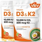 Vev D3+K2 10000 Iu Softgels 300 Ct, 2-PACK (with Coconut Oil) New. Price: $29.88.