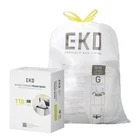Eko 21 Gallon / 50-90 LITER,110 Countdrawstring (pack Of 1), White New. Price: $51.93.