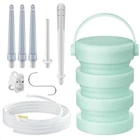 Gnegklean Silicone Collapsible Enema Bucket Kit, 1.2 Quart Buckt, Green New. Price: $28.88.