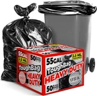 Toughbag Gallon Trash Bags, 2.5 Mil Contractor 50 Count, Large 55-60 New. Price: $66.54.