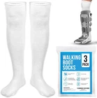 Impresa 3-PACK Compression Sock Liners Compatible With Aircast Walker Boots & New. Price: $21.01.