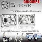 H4651 H4652 H4666 H4656 Head Light Glass Housing Diamond Lamp Chrome 4X6 - (b) New. Price: $62.89.