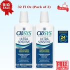Pack Of Closys Ultra Sensitive Mouthwash, 32 Ounce, Unflavored Alcohol Free New. Price: $33.98.