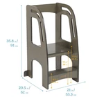 ECR4KIDS Girls Chef's Helper Kitchen Tower - Gray Wash Used. Price: $109.04.