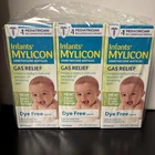 (3) Mylicon Infants Gas Relief Drops, Dye Free, 1.0 Fl Oz Exp 07/2026 Sealed New. Price: $24.99.