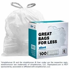Plasticplace Custom Fit Trash Bags Compatible With Simplehuman Code E, 100 Count New. Price: $19.09.