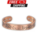 Willis Judd Men's Pure Copper Bangle Magnetic Bracelet Deer Design Mountain Wild New. Price: $59.70.