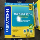 Preparation 055695 Medicated Hemorrhoidal Wipes New. Price: $27.48.