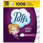 Puffs Ultra Soft Facial Tissue, Cubes, 56 Count (pack 18), White New. Price: $45.25.
