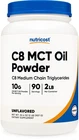 Nutricost C8 Mct Oil Powder 2LB (32OZ) - 95% New. Price: $47.95.