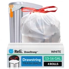 Reli. Tall Kitchen Drawstring Trash Bags 13 Count (pack Of 500), White New. Price: $76.99.