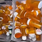 Lot Of 197 Empty Plastic Rx Pill Prescription Medicine Bottles Amber & Emerald Used. Price: $45.00.