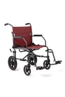 Medline Basic Steel Transport Chair 12 Inch Wheels Comfortable Portable Aid Red New. Price: $138.00.