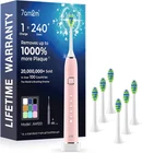 New 7AM2M 5 Modes Sonic Electric Toothbrush For Adults & Kids, 6 Heads, 40000VPM. Price: $50.98.