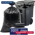 Plasticplace 95-96 Gallon Heavy Duty Black Trash Bags Contractor Grade, Extra New. Price: $31.70.