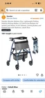 Stander Wonder Rollator Plus Lightweight Folding 4-WHEEL Locking Brakes Seat New. Price: $124.99.