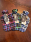 3 Hot Water Bottles By Fashy With 100% Cotton Covers For Pain - Sale New. Price: $35.99.