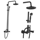 Bronze Rain Shower System Set 2 Oil-rubbed Exposed New. Price: $221.25.