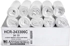 Aluf Plastics High Density Trash Bags, 16 Gallon, 1000 Count, Micron (eq), 24" New. Price: $42.87.