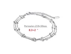 10" Women Girl Silver Stainless Steel Bead Rows Chain Foot Anklet Bracelet PE13 New. Price: $9.95.