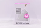 Simplehuman Code Custom Fit Drawstring Trash Bags 45L / 12 Gallon - 60 Count New. Price: $25.99.