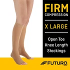 Futuro Open Toe Knee Length Stockings, 71051EN, Xl, Beige New. Price: $26.99.