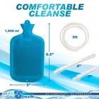 Enema Water Bottle Cleansing Kit Rubber Blue Douche Fre New. Price: $30.97.