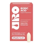 Positiv Health Boric Acid Vaginal Suppository 600MG With Aloe - 12 Count New. Price: $24.99.