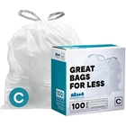 Plasticplace Trash Bags Compatible With 100 Count (pack Of 1), White New. Price: $21.91.
