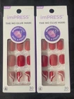 (2) New Impress Color Manicure Nails On Short -91908. Price: $16.99.