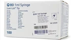 Bd Syringe Ml Luer-lok Tip Sterile Box Of 100 #309628 Brand New EXP.08-2030. Price: $69.99.