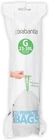 Brabantia Perfectfit Trash Bags (size / 6-8 Gallon) Thick Plastic White New. Price: $24.99.