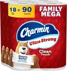 Charmin Ultra Strong Clean Touch 2-PLY Toilet Paper, 18 Family Mega Rolls New. Price: $38.99.