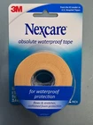 2 Pack Nexcare Absolute Waterproof Tape - 1 In 5 Yds New. Price: $15.99.