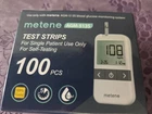 100 Count Metene AGM-513S Test Strips (open Box, Item Complete And Unused New. Price: $14.00.