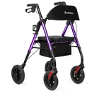 New Ambliss Rollator Walker Seat Storage Backrest Foldable Open. Price: $124.99.