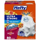 Hefty Ultra Strong 13 Gallon 80 Count (pack Of 1), Fabuloso Citrus & Fruits New. Price: $26.18.