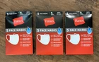 Hanes Face Masks 100% Cotton Washable Reusable White 3 Pack (15 Pc) New. Price: $13.99.