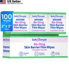 Safe N' Simple Skin Barrier Wipes No-sting 2" 2X2 Inch (100 Count) New. Price: $24.66.