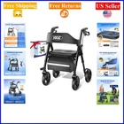 Z21 Foldable Rollator Walker For Seniors, Black, Supports 330LB, Big 8" Wheels New. Price: $136.49.