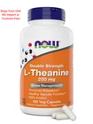 Now Foods L-theanine, Double Strength 200 Mg Per Cap 180 Count (pack Of 1) New. Price: $42.95.