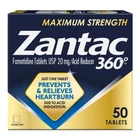 Zantac 360 Maximum Antacid 20 Mg Famotidine Tablets 50 Per Bottle 1 New. Price: $29.90.