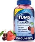 Tums Gummy Bites Cherry Berry 108 Ct, Heartburn Upset Stomach Acid Relief New. Price: $27.46.