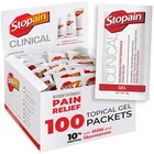 Stopain Relief Clinical Gel Packets 100 Made Usa Max Performance New. Price: $71.28.